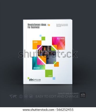 Modern Design Magazine cover magazine modern squares template business stock vector Modern Design Magazine cover magazine modern squares template business stock vector