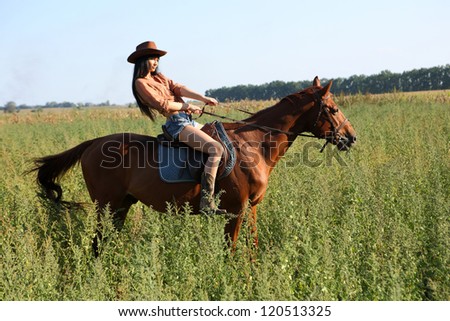 Young Woman Her Horse Jumping Log Stock Photo 189188813 - Shutterstock