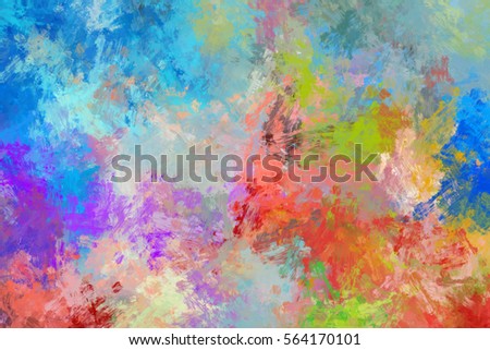 Brushed Painted Abstract Background. Brush stroked painting.