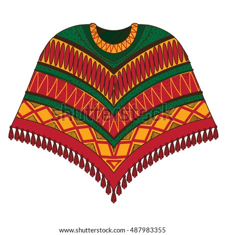 Poncho Stock Vectors, Images & Vector Art | Shutterstock