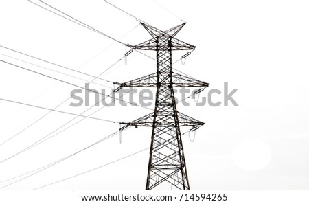 Power Lines Hand Drawn Sketch Illustration Stock Vector 105699755 ...