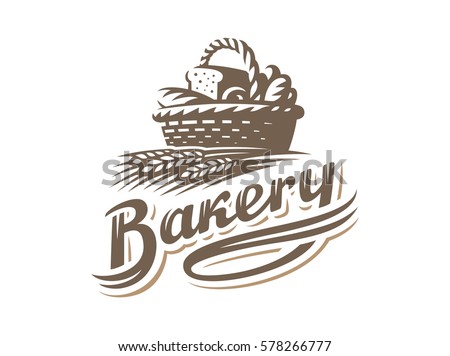 Bread Basket Logo Vector Illustration Bakery Vector de 