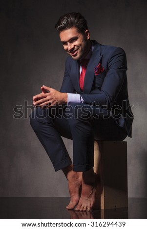 Attractive Barefoot Business Man Stock Photos, Images, & Pictures ...