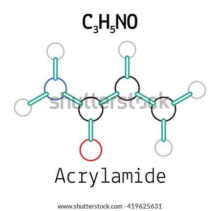 C 3 H 5 NO Acrylamide Molecule Stock Vector Royalty Free 419625631 C 3 H 5 NO Acrylamide Molecule Stock Vector Royalty Free 419625631