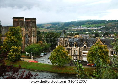 View St Andrews Cathedral Inverness Scotland Stock Photo (Royalty Free ...