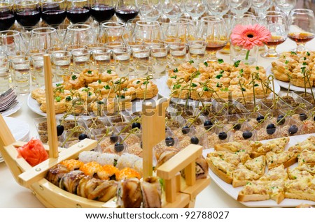 Fruit Canapes On Buffet Table Catering Stock Photo 89935537 - Shutterstock