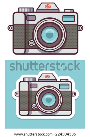 Vintage Camera Hand Drawing Illustration Stock Vector 582927697