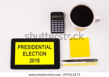 business term business phrase on tablet stock photo royalty free presidential election calculator