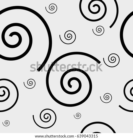 Set Simple Spiral Elements Isolated Vector Stock Vector 345389195 ...