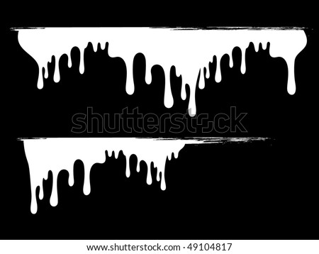 Paint Dripping Black Background Stock Vector 49104817 - Shutterstock