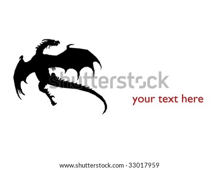Black Dragon Stock Illustration 33017959 - Shutterstock