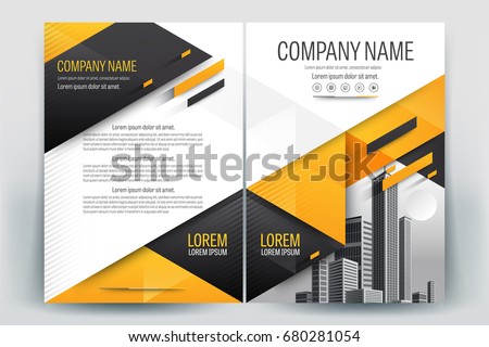 Vector Brochure Layout Flyers Design Template Stock Vector 