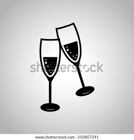 Set Transparent Glasses White Red Wine Stock Vector 522811297 ...