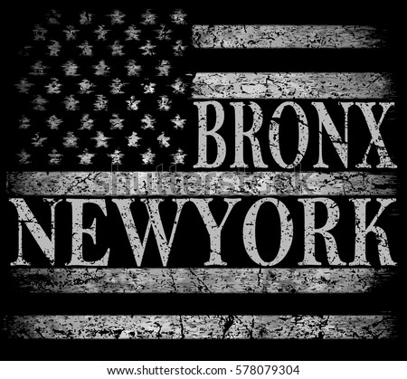 typography vector sticker Brooklyn American New City Stylized Stock Vector York