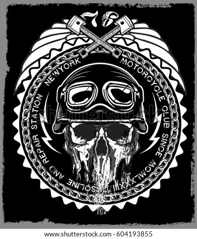 Skull Native American Warrior Tomahawk Stock Vector 567676456 ...