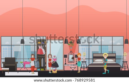 Best Way To Dust Furniture Concept vector illustration cleaning women dusting furniture stock vector Best Way To Dust Furniture Concept vector illustration cleaning women dusting furniture stock vector