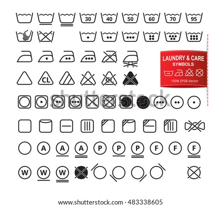 Share This by E-Mail Laundry symbols on clothes labels