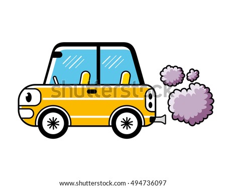 Car Exhaust Smoke Clouds Isolated Air Stock Vector 494736097 - Shutterstock