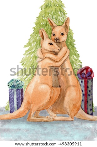 Christmas Kangaroo Stock Images, Royalty-Free Images &amp; Vectors | Shutterstock