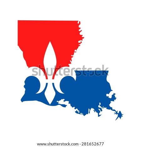 Louisiana Fleur De Lis Logo Template Stock Vector 281652677 - Shutterstock