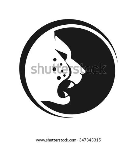 wild life predator logo template. logo vector of cheetah.
