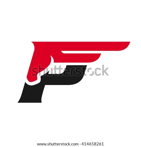 p icon letter vector Pegasus Horse Stock Logo Vector P 414658261 Vector Letter