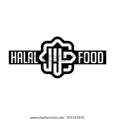  Halal  Logo  Vector Halal  Sign Sticker  Stock Vector 