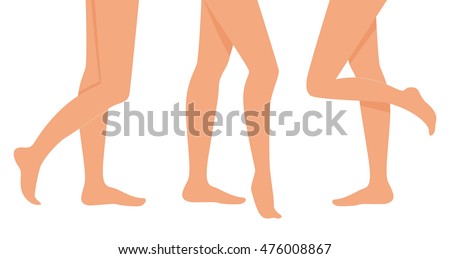 Female Legs Vector Isolated Illustration Flat Stock Vector 476008867 ...