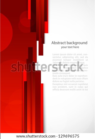 Abstract red background with lines