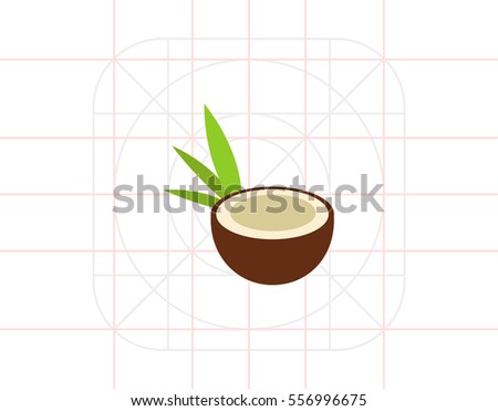 Coconut half icon