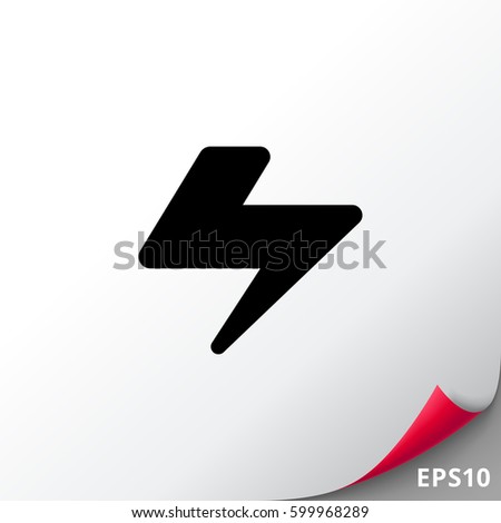 Vector Lightning Bolt Letter Symbol Stock Vector 145621021 - Shutterstock