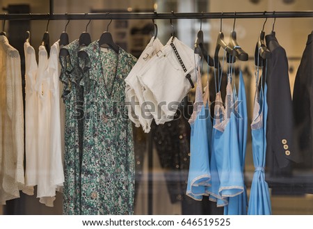 Fashionable Clothes Boutique Store London Stock Photo 589577570 ...