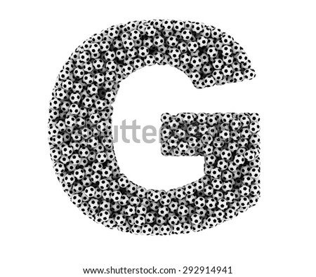 Letter G Soccer Balls Stock Illustration 292914941 - Shutterstock