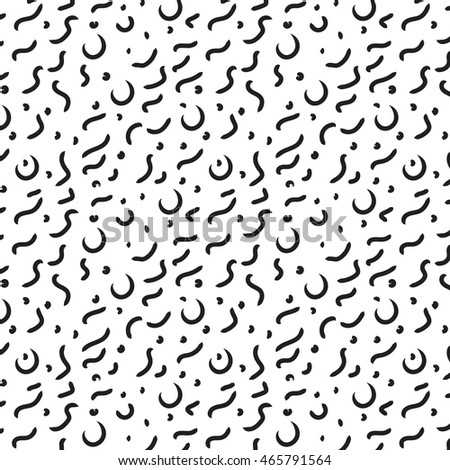 simple doodle vector pattern free form stock vector 465791564 free form lines