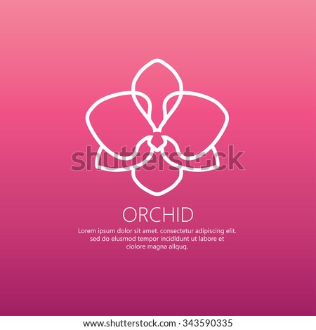 Logo Orchid Design vector