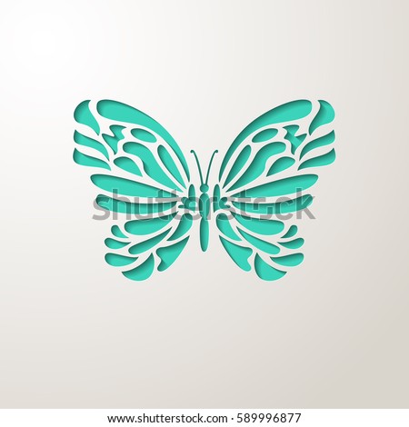 Elegant Paper Cut Turquoise Lacy Butterfly Laser Wedding Invitation Or Greeting Card Design Template Elegant Paper Cut Turquoise Lacy Butterfly Laser Wedding Invitation Or Greeting Card Design Template
