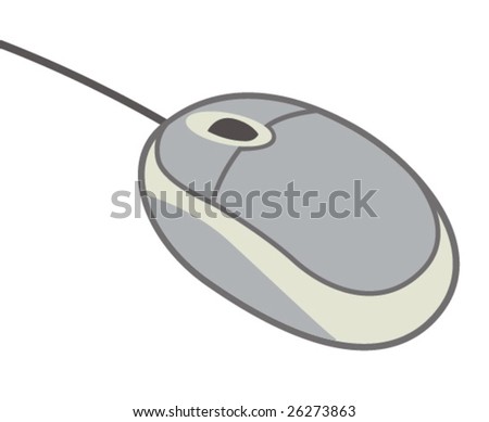 computer mouse - stock vector