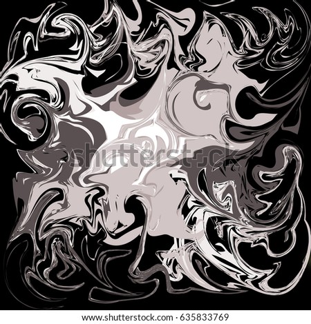 vector black liquid marbling pattern background design