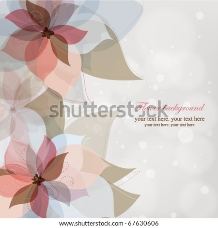 Vector Flower Background Stock Vector 61394146 - Shutterstock
