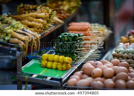 Street food at a small local market, Dalat, Vietnam