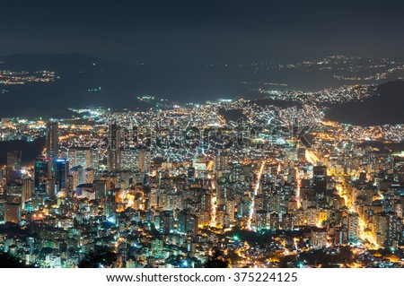 View Caracas City Night Lookout Avila Stock Photo 367515740 - Shutterstock