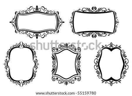Vector Set Doodle Frames Stock Vector 29961253 - Shutterstock