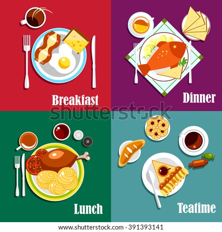 Breakfast Lunch Dinner Stock Images, Royalty-Free Images ...