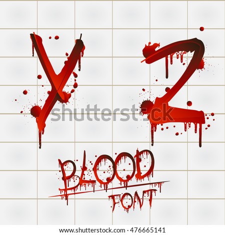 blood font bloody vector alphabet isolated letters halloween background shutterstock style