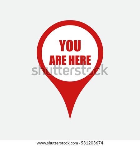 Marker Location Icon You Here Stock Vector 531203674 - Shutterstock