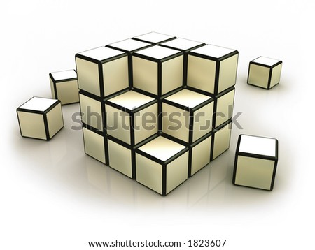 Deconstructed Cube Stock Photos, Deconstructed Cube Stock Photography ...