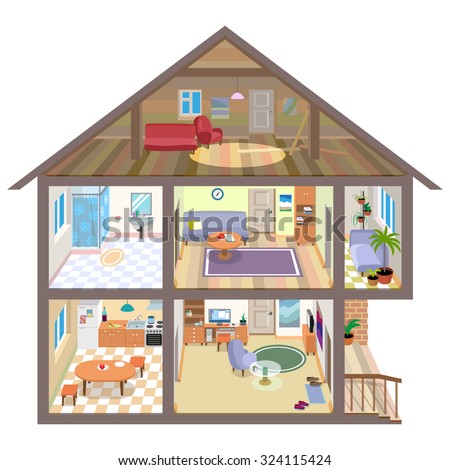 Interiors Rooms House Stock Illustration 324115424 - Shutterstock Interiors Rooms House Stock Illustration 324115424 - Shutterstock