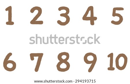 Worksheets 1 To 10 Numbers cut out numbers on colorful circles stock illustration 294194021 cute 1 to 10