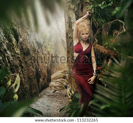 Sexy Woman In Jungle 34