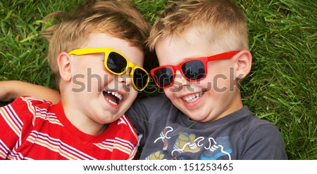 Smiling brothers